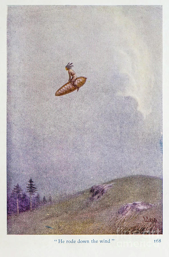 He rode down the wind v2 Photograph by Historic illustrations