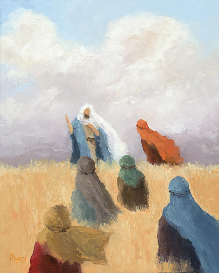 Easter Painting - He Said To Them by Mike Moyers