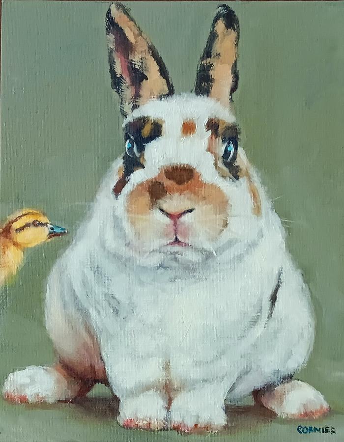 He Was Hopping Mad About Living With A Duck Painting by Jean Cormier