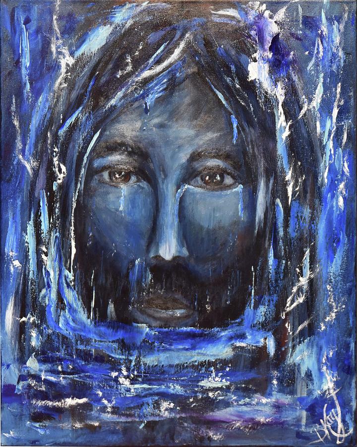 He Wept Painting by Brenda Kay Deyo