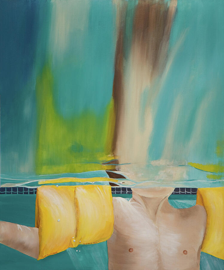 Head Above Water Painting by Linda Queally