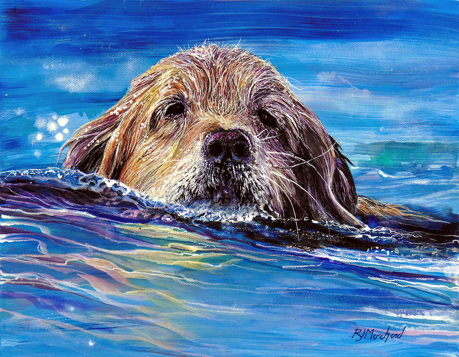 Head Above Water Painting by R J Marchand