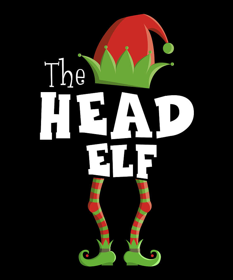 Head Elf Xmas Pajama Digital Art by Wowshirt - Fine Art America