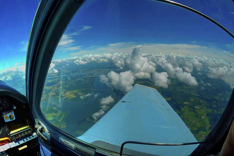 Flight Photograph - Head in the Clouds by Phil And Karen Rispin