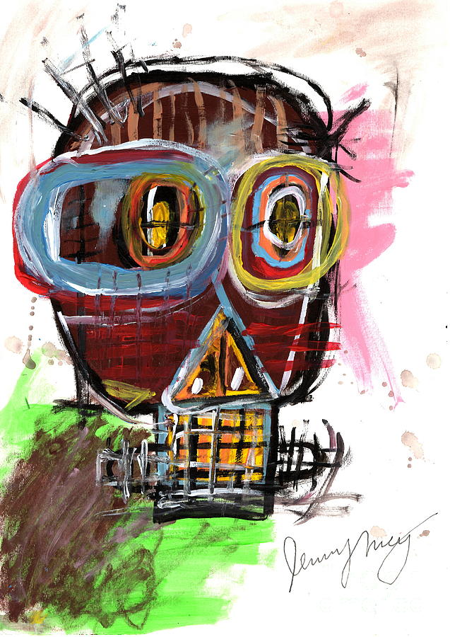 Head Painting By Jean Michel Basquiat Fine Art America   Head Jean Michel Basquiat 