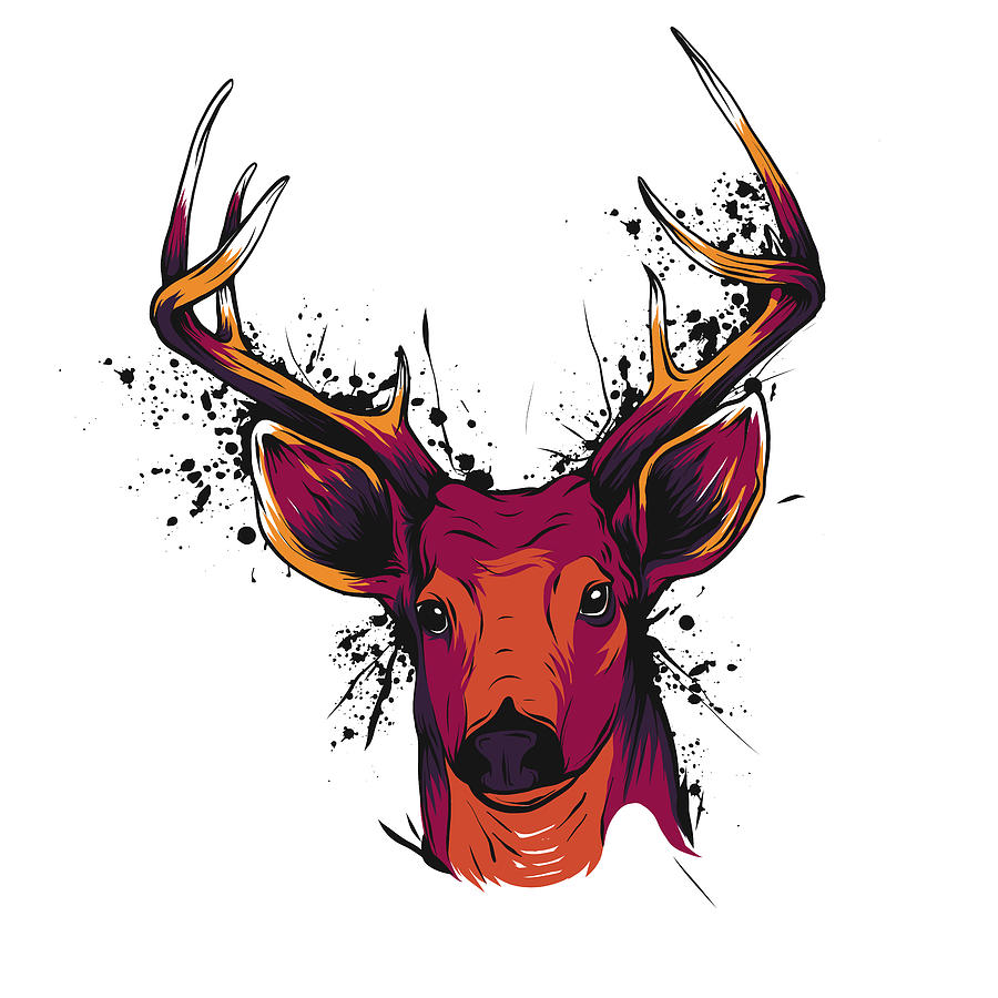Deer Antler Horn Vector Illustration. Graphic by ahsanalvi · Creative  Fabrica