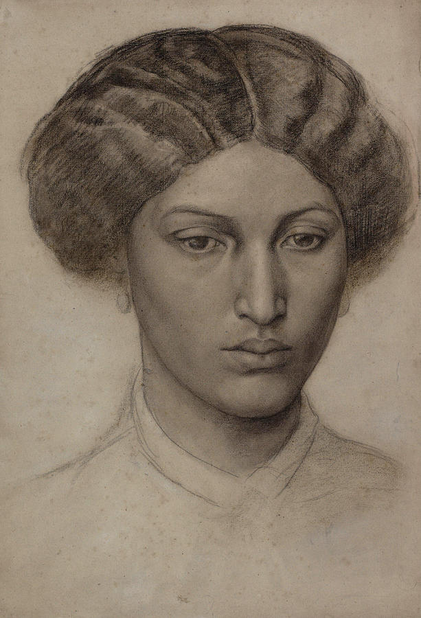 Head of a Young Woman Mrs Eaton Painting by Dante Gabriel Rossetti ...