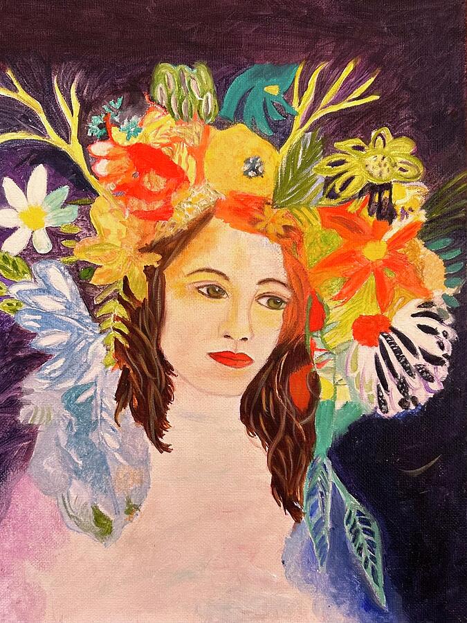 Flower Painting - Head of Adornment by Brooksie Steinman