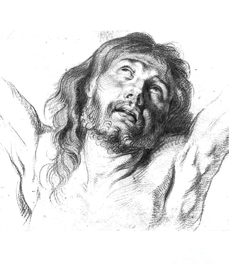 Head Of Christ Digital Art by Flippin Sweet Gear