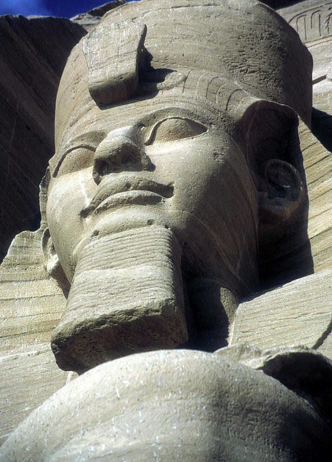 Head of Rameses II colossus, Egyptian pharaoh Photograph by Steve Estvanik