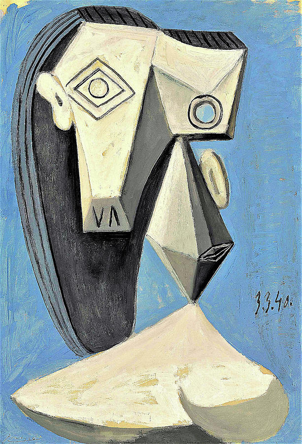 Head of woman - Digital Remastered Edition Painting by Pablo Picasso