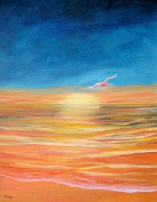 Heading Home Painting by Sue Dinenno