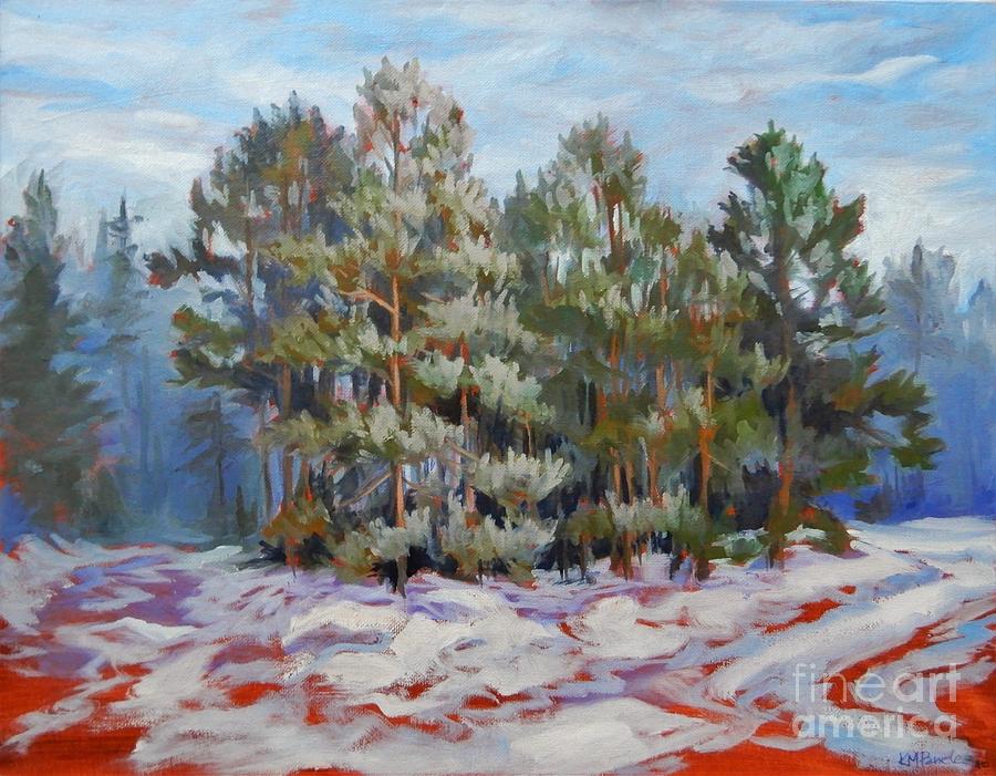 Heading into the Woods Painting by K M Pawelec