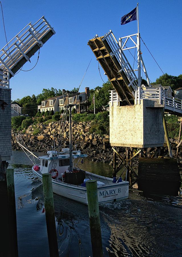 Heading to Sea 2 - Perkins Cove - Maine Photograph by Steven Ralser