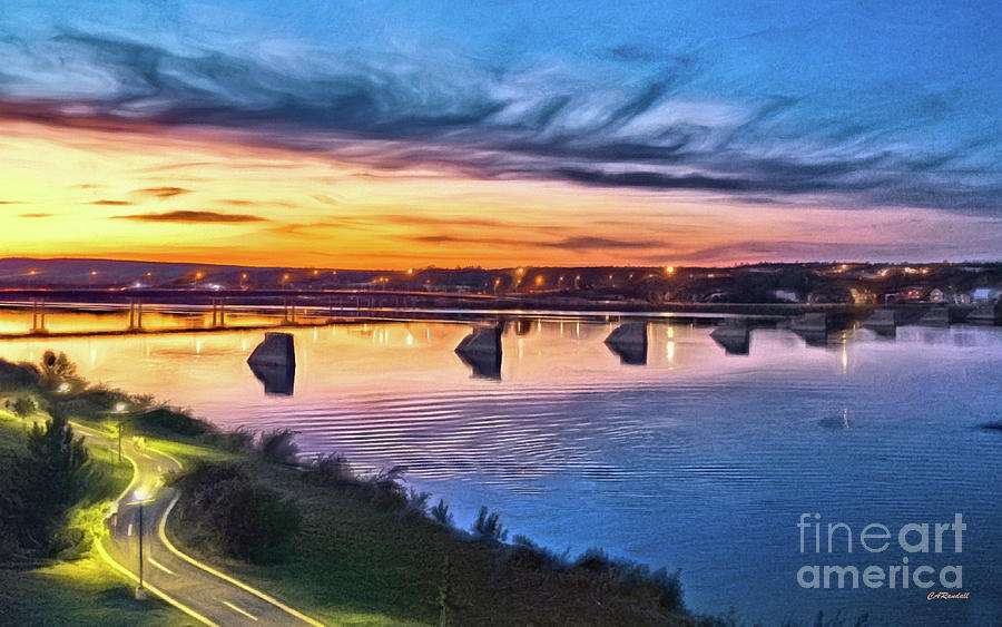 Heading Up River at Sunset Photograph by Carol Randall