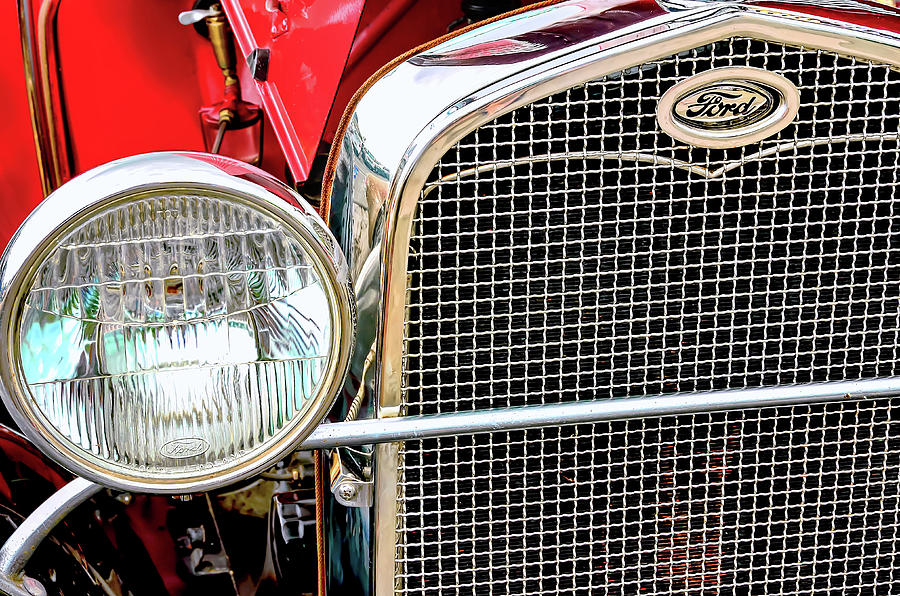 Headlight and Grille Photograph by David Lawson