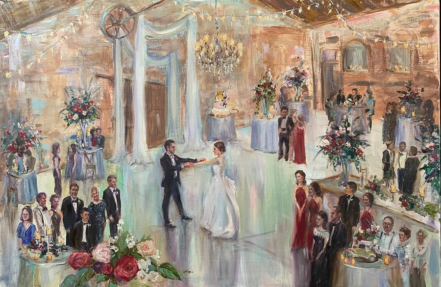 Heady Wedding Painting by Ann Bailey