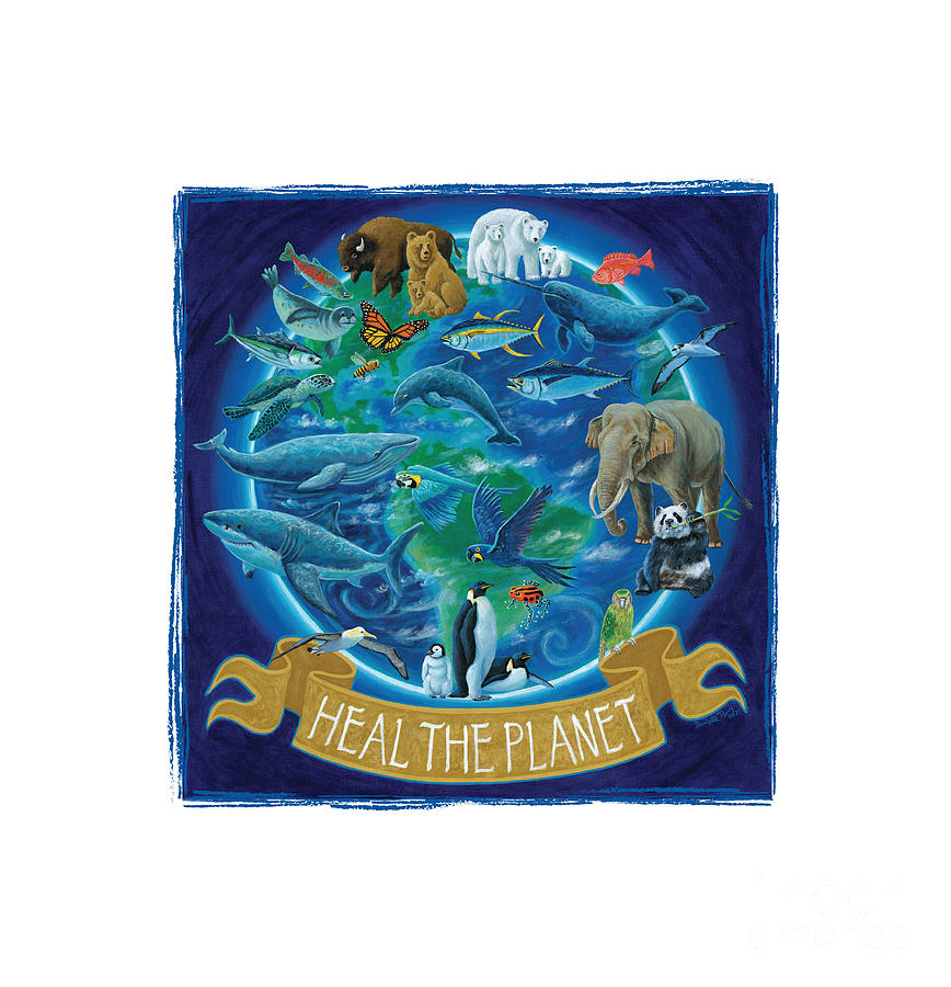 Heal The Planet Painting by Danielle Perry