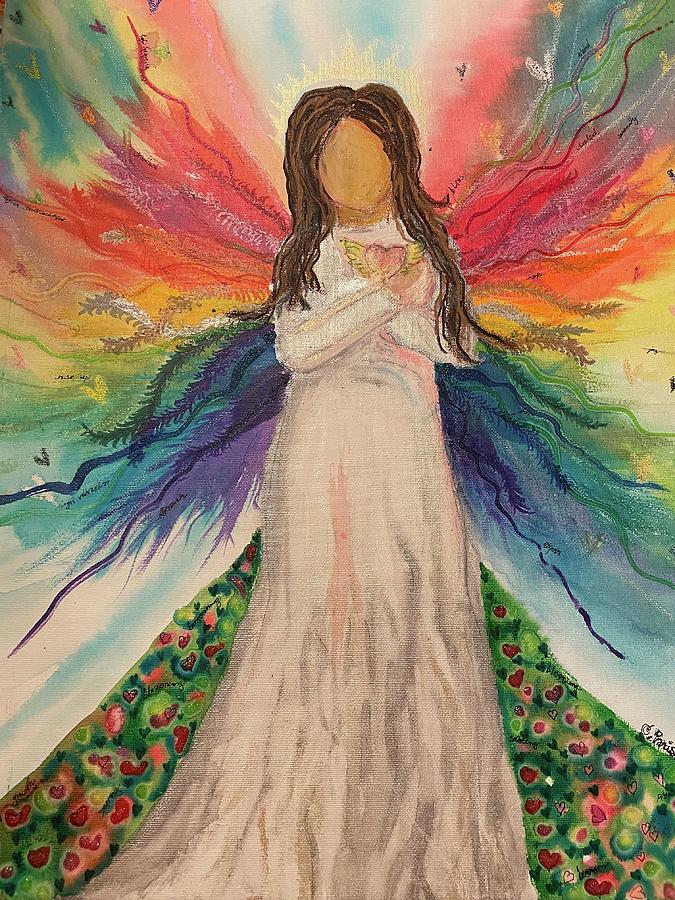 Healing Angel Painting by Christine Paris
