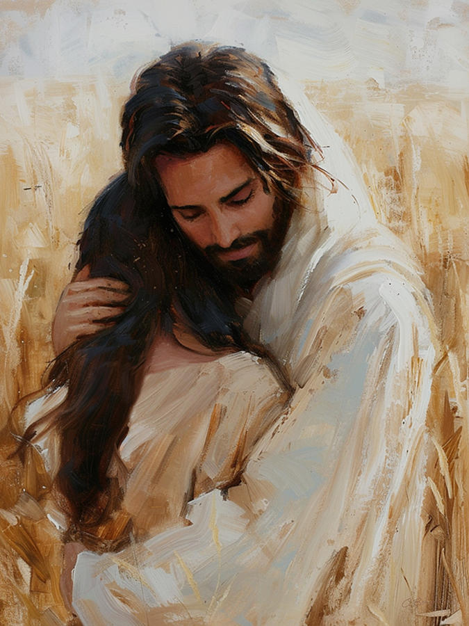 Jesus Christ Painting - Healing Embrace by Chris Brazelton
