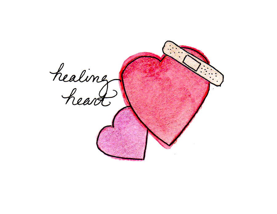 Healing Heart Drawing by Kaye Terrelonge Fine Art America