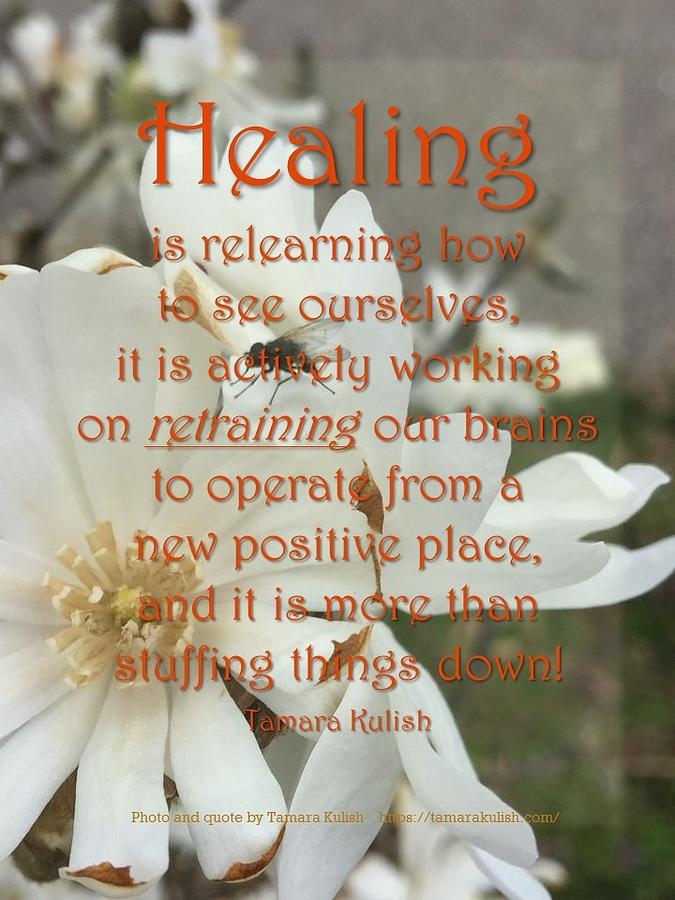 Healing is relearning how to see ourselves Photograph by Tamara Kulish