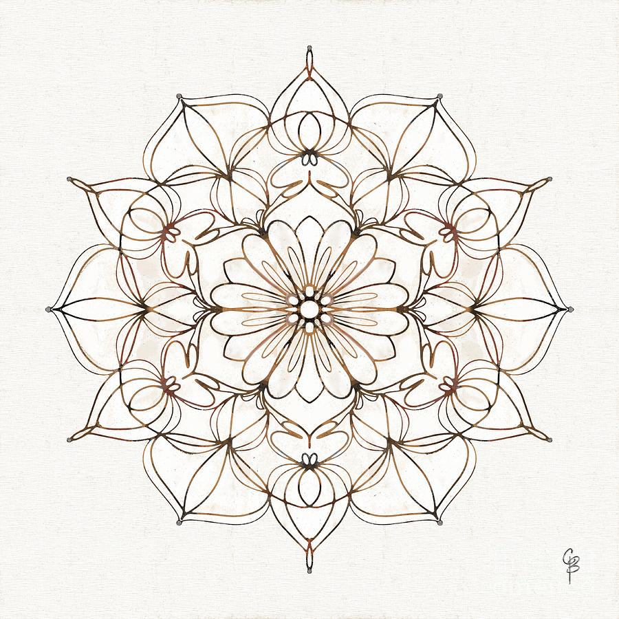 Healing Mandala 7 Painting by Carrie Joy Byrnes