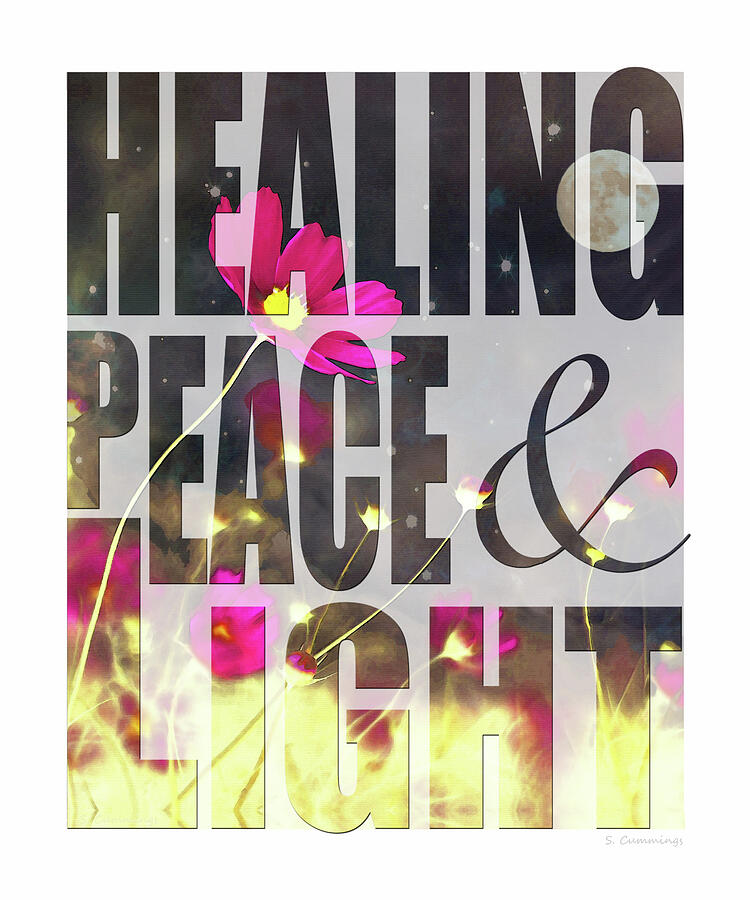 Healing Peace And Light Art Painting by Sharon Cummings