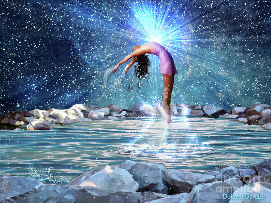 Healing pool Digital Art by Dolores Develde