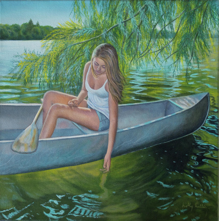 Healing Waters Painting by Holly Kallie