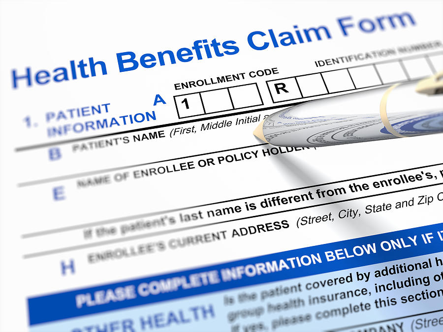 Health Benefits Claim Form Photograph by Hh5800