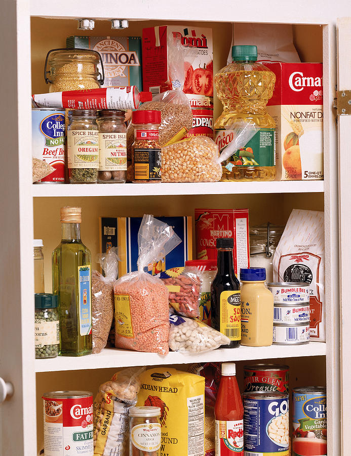Health food in a pantry Photograph by Brian Hagiwara