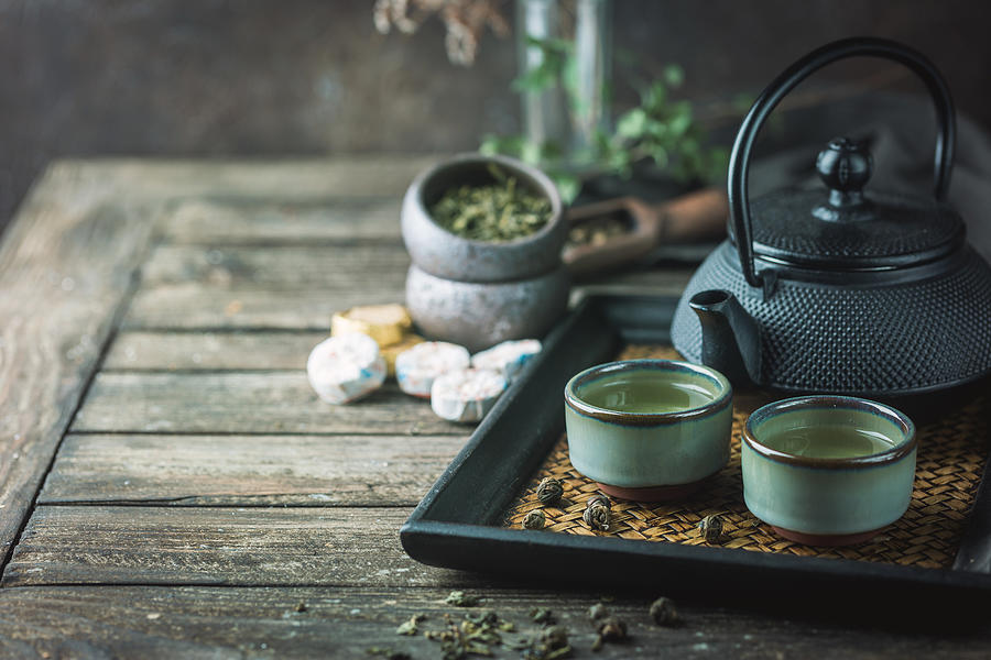 Healthy green tea Photograph by Roxiller