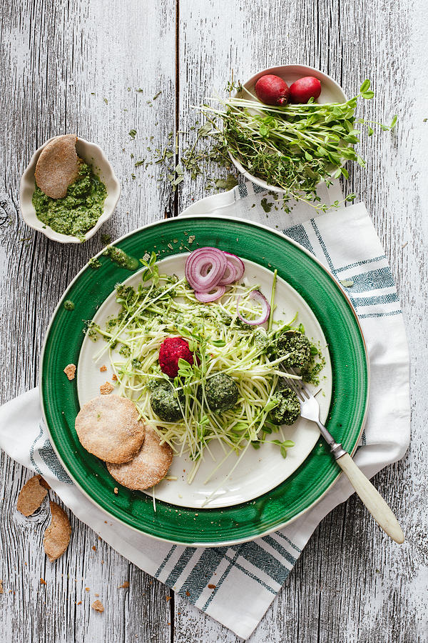 Healthy organic vegetarian salad Photograph by Eugene Mymrin
