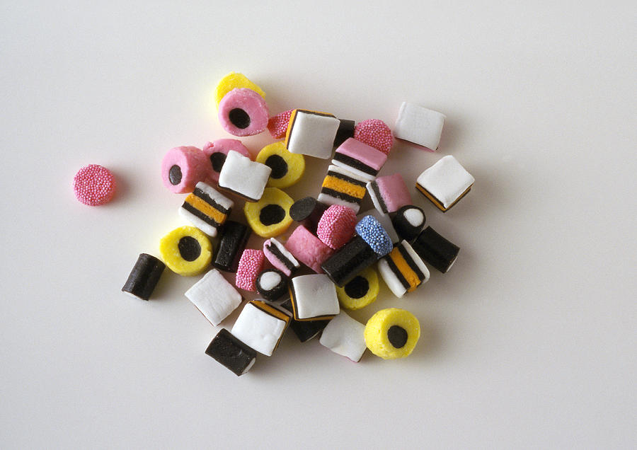 Heap of candy seen from above Photograph by Isabelle Rozenbaum & Frederic Cirou