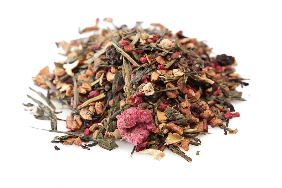 Heap of mixed berries herbal tea Photograph by Juanmonino