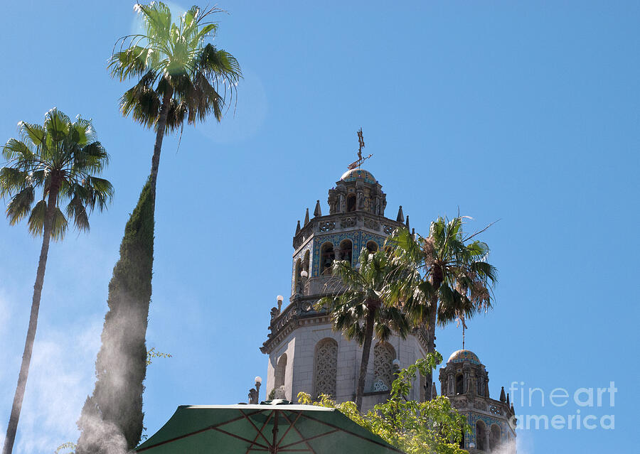 Hearst Castle Towers Looking Up Photograph