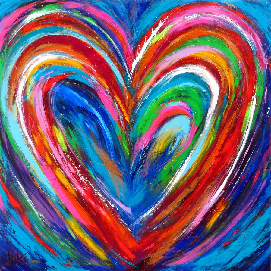 Heart 5 Painting by Kiki Curtis