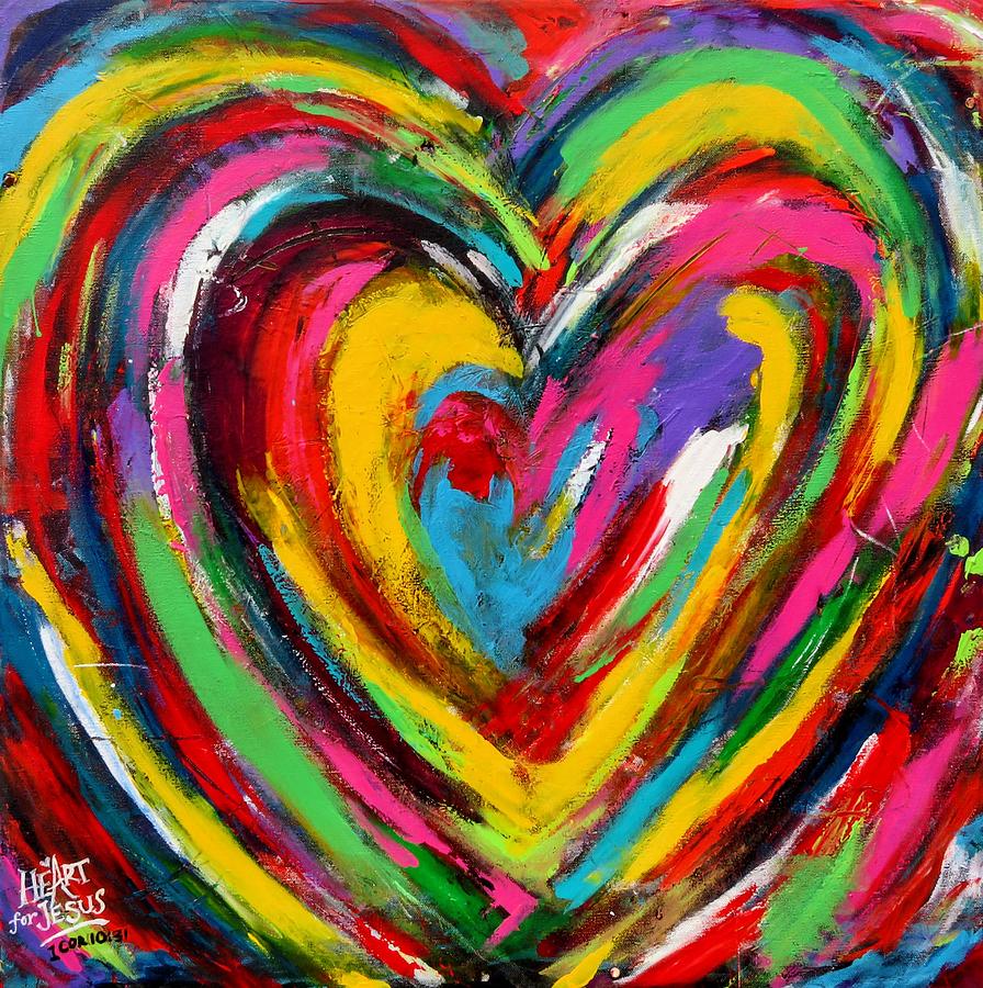 Heart 6 Painting by Kiki Curtis