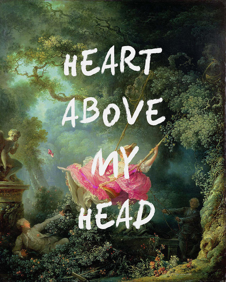 Heart Above My Head Art Print Digital Art by Georgia Clare