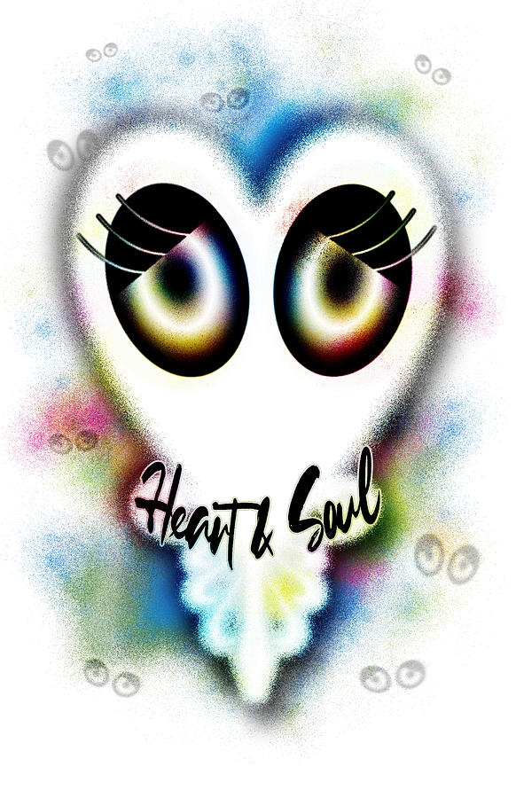 Heart and Soul Ghostly Impression Good Spirited  Digital Art by Delynn Addams