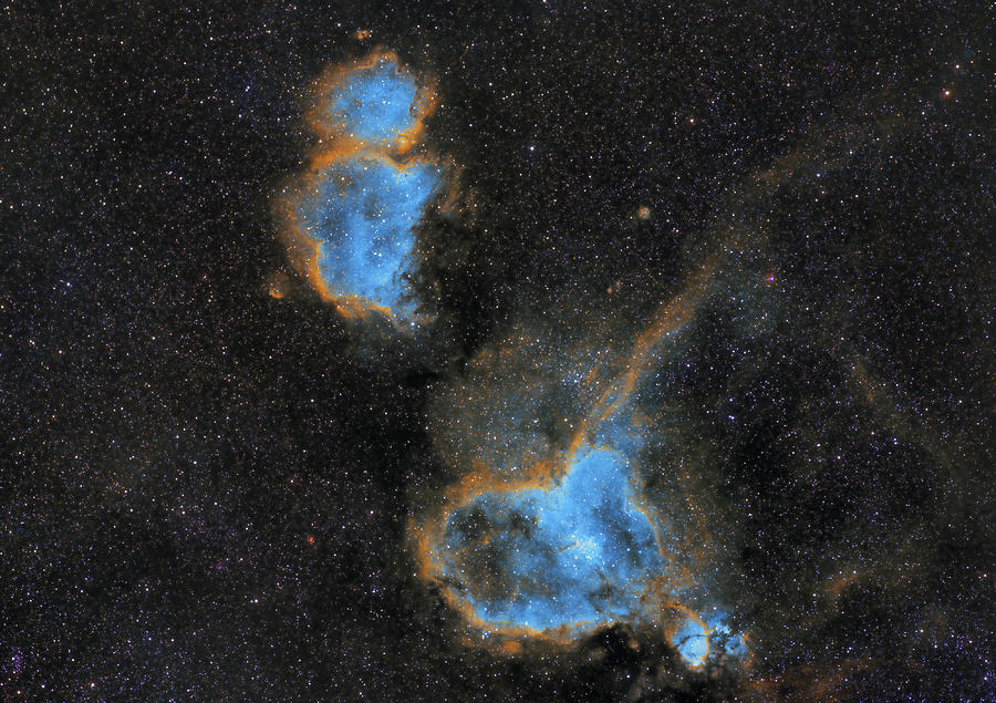 Heart And Soul Nebula Photograph By Prabhu Astrophotography Pixels