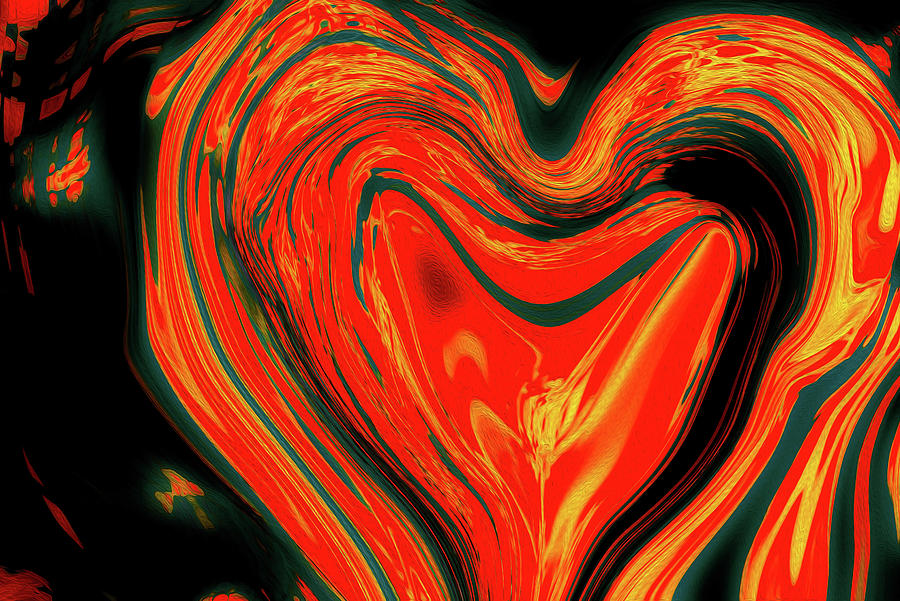 Heart Art Digital Art by Debra Kewley