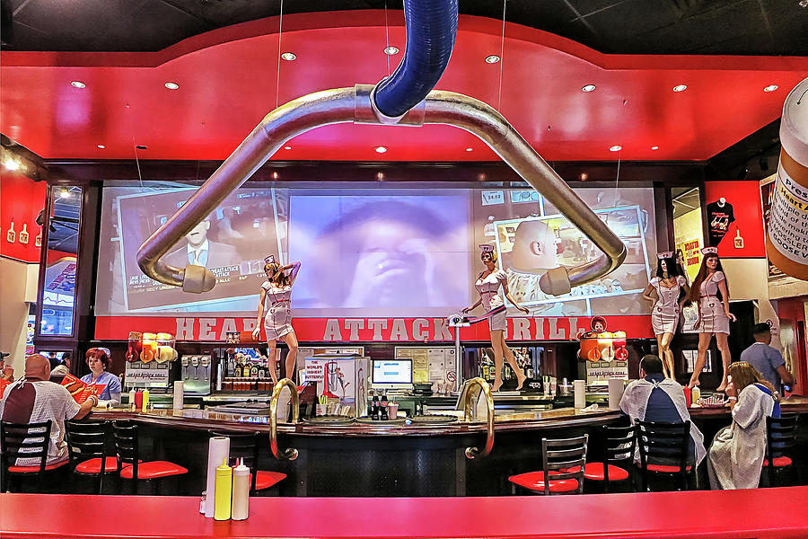 Heart Attack Grill - Humor in Las Vegas  Photograph by Tatiana Travelways