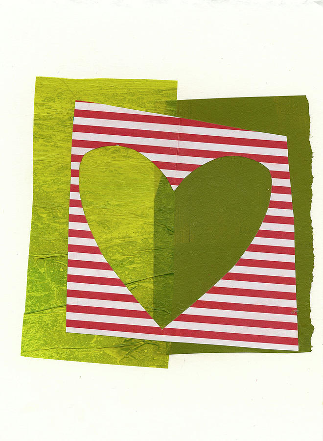 Heart Collage #54 Painting by Jane Davies