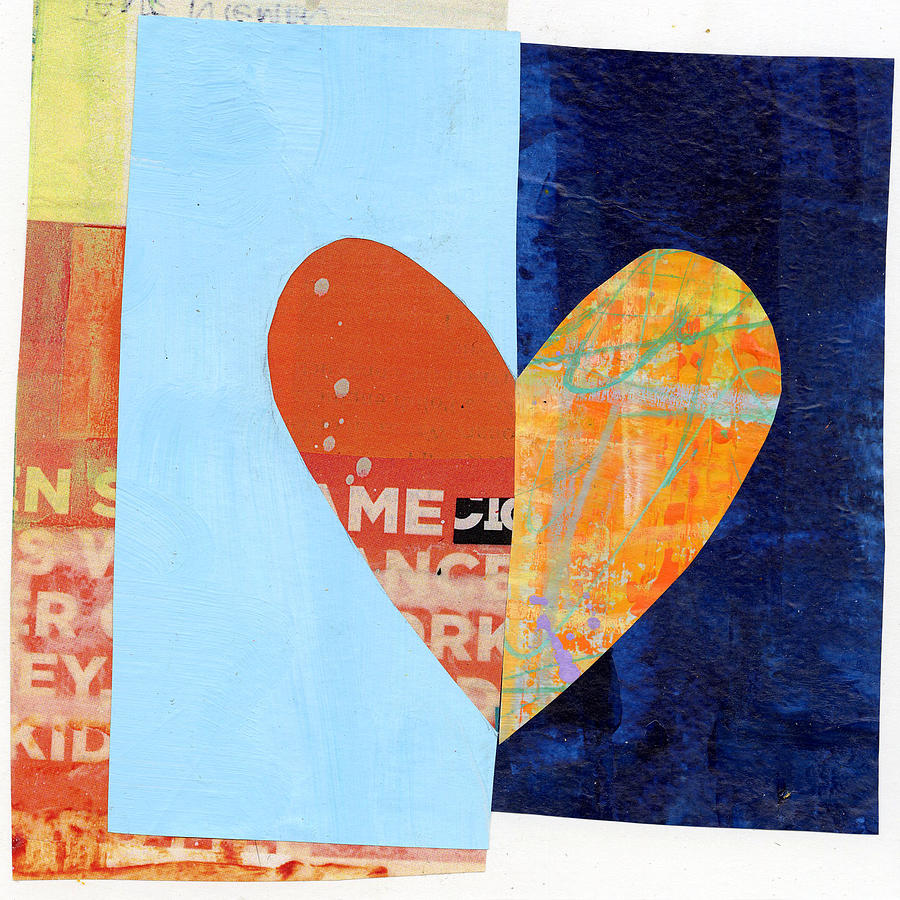 Pattern Digital Art - Heart Collage #62 by Jane Davies