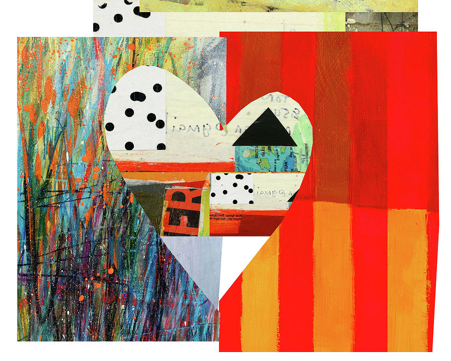 Pattern Digital Art - Heart Collage #65 by Jane Davies