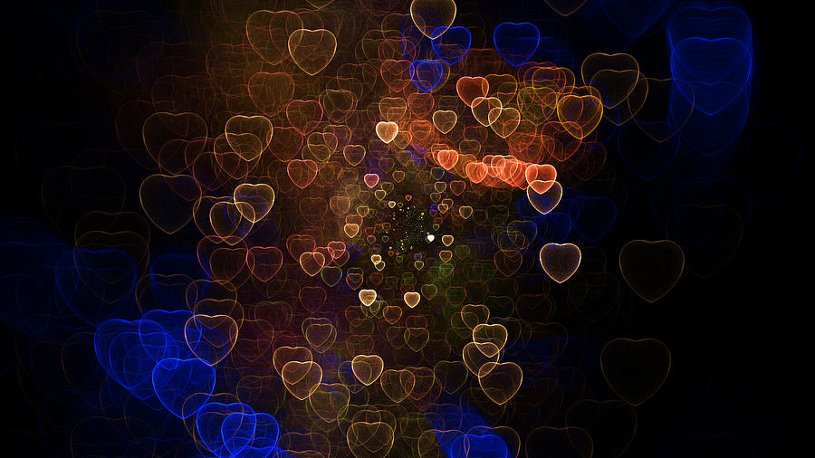 Heart Connections Digital Art by Fractal Art