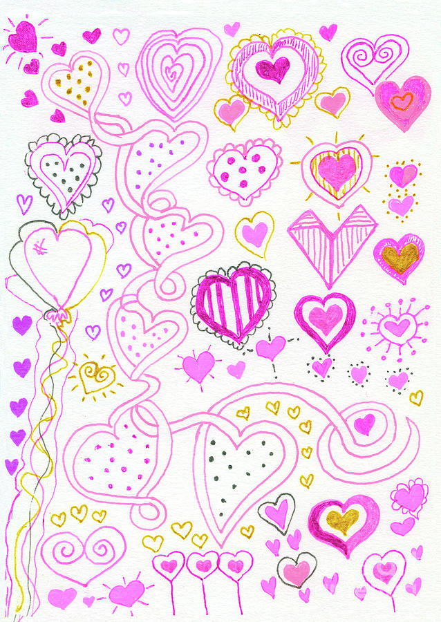 Heart Doodle Digital Art by Norma Appleton