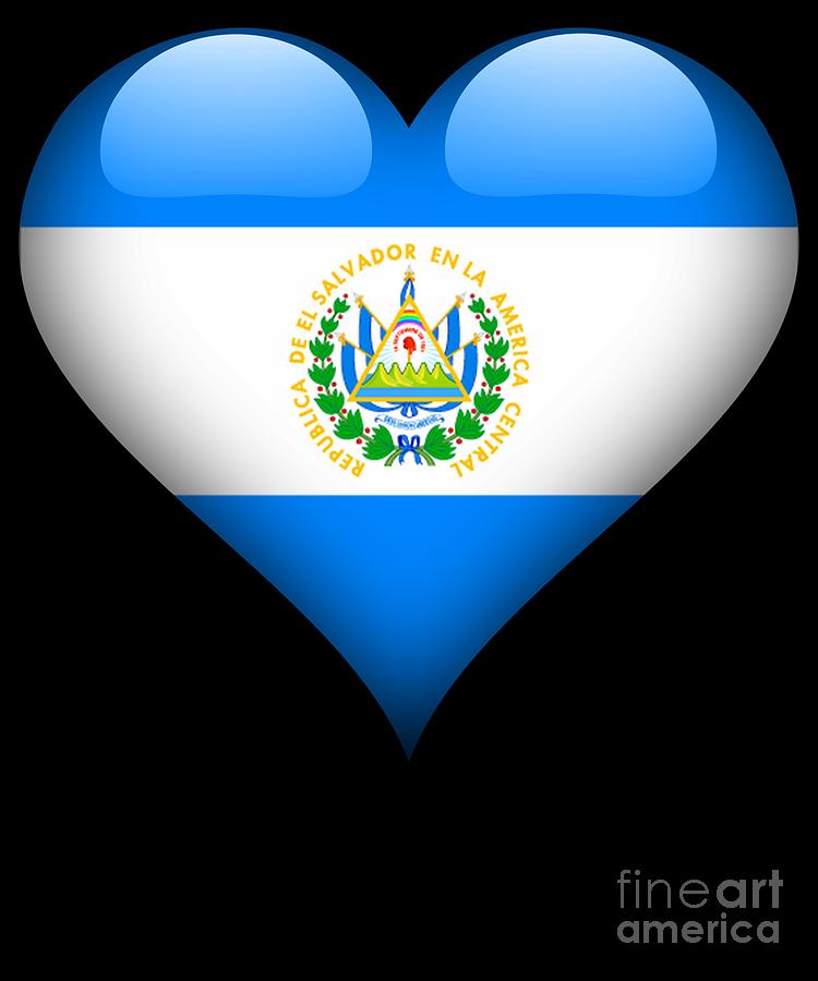 Heart El Salvador Digital Art by Jose O - Fine Art America